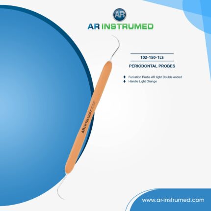 Furcation Probe AR light Double ended Handle Light Orange